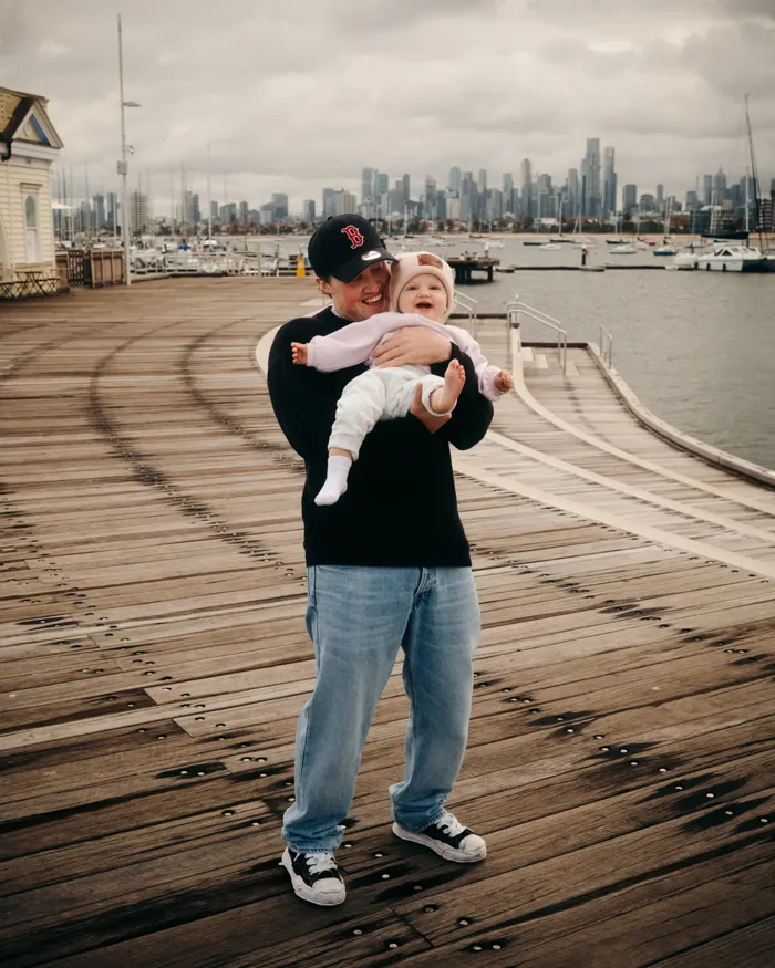 A moment by the waterfront