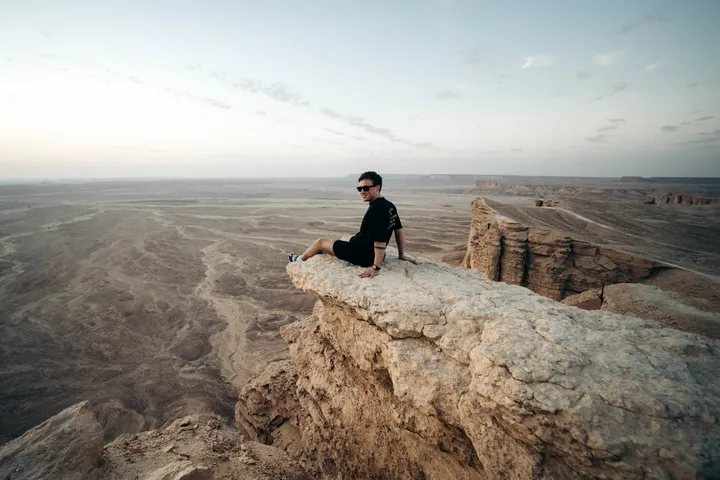 Above the desert